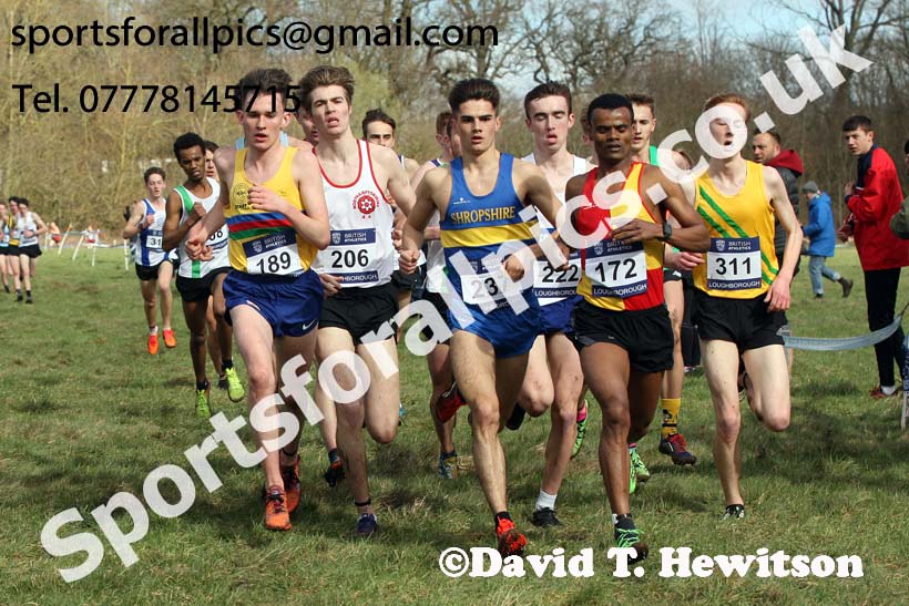 Mens under-20s 2019 British Athletics Inter Counties Cross Country, Prestwood Hall, Loughborough. Photo:  David T. Hewitson/Sports for All Pics
